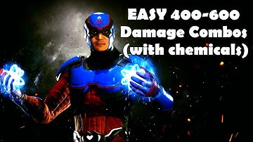 Injustice 2- ATOM 400-600 DMG (Combo Tutorial) with Chemicals!