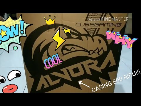 Casing PC Temper glass 3 sisi ! Cube Gaming Alvora / Rakk Hawani