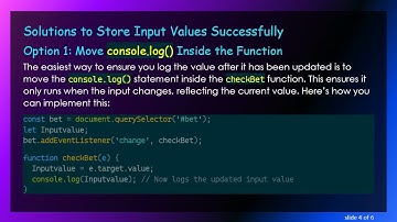 How to Get the Value of an Input Type Number and Store it in a Global Variable in JavaScript