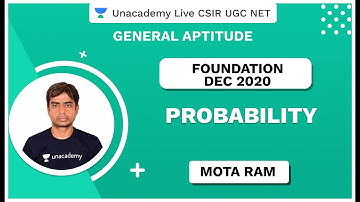 Foundation Dec 2020 | Probability | General Aptitude | CSIR UGC NET 2020 | Mota Ram | Unacademy Live