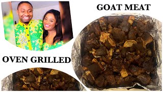SPICY OVEN GRILLED GOAT MEAT ||MR DREWRY COOKS||