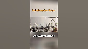 Collaborative Robots Welding Bicycle Forks with Precision#collaborativerobots #welding #bicycle