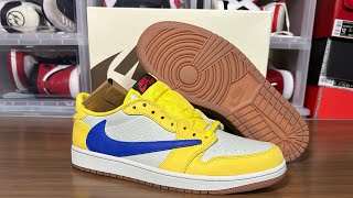 AJ 1 Low x Travis Scott Canary Yellow Review( 3rd Party)