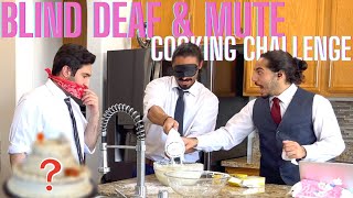 BLIND, DEAF & MUTE COOKING CHALLENGE #4 | Baking a Wedding Cake