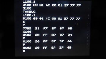 Microtan Part 2: TANBUG commands