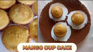 cup cake recipe without oven| mango cup cake| how to make cup cake at home.