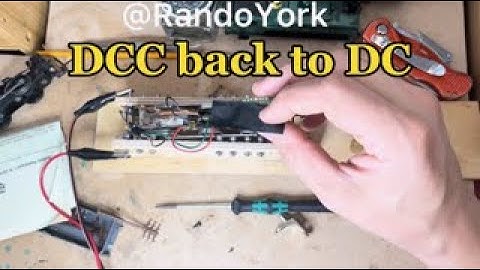 Hornby Zero 1 DCC conversion back to DC & loco clean (Hornby R52)
