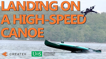 Autonomous Drone Landing on High-Speed Canoe
