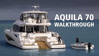 AllNew Aquila 70 | Full InDepth Walkthrough | Power Catamaran