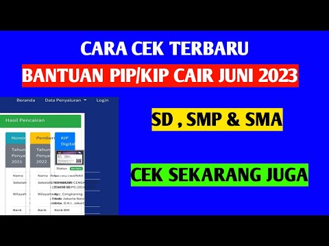 Cara cek online bantuan pip cair lagi Juni 2023