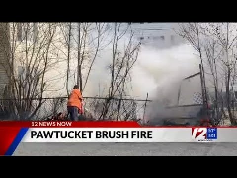 Crews battle brush fires amid red flag warning - YouTube
