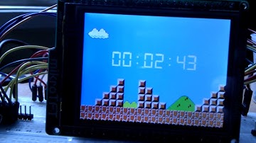 STM32 + LCD + bitmap + clock