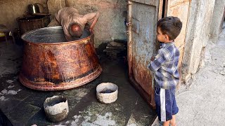 "Shine of Copper Pots: The Art of Tinning and Polishing"⚒️🇮🇷😍