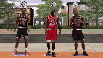 LEGEND MICHAEL JORDAN, SCOTTIE PIPPEN and DENNIS RODMAN THE LAST DANCE on NBA 2K20