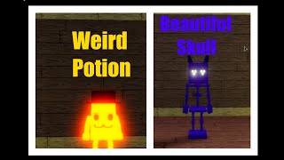 How to get NEW BADGES BEAUTIFUL SKULL + WEIRD POTION in Piggy RP [W.I.P] |ROBLOX|