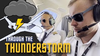 Cessna Citation 550 Flight | Through The Thunderstorm