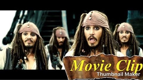Pirates 3 Jack sparrow in Davy Jones locker Clip