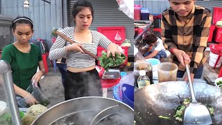 Fantastic Family Selling More Than 5 Cambodian Dishes Every Evening -Khmer street food