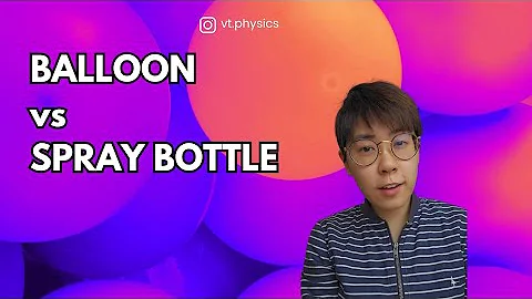 Spraying water on helium balloon - physics