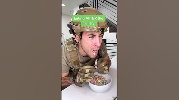 Thumbnail of Eating Before And After The Military. #shorts