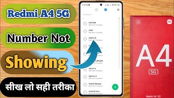 how to copy contacts redmi a4 5g, redmi a4 5g number nahi show kar raha hai, redmi a4 5g
