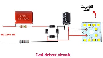 How To Make Led Driver Circuit || USE IN4007 Diode / 3W 6W 9W 12W 24W 48W Mcpcb Using