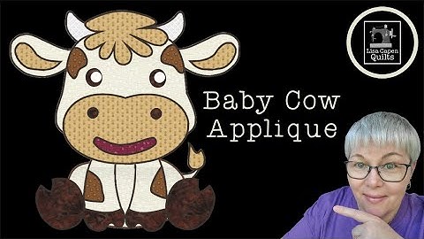 Baby Cow Applique - Free tracing templates - Tutorial with Lisa Capen Quilts