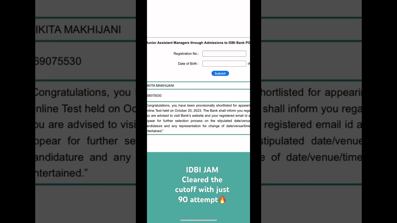 IDBI JAM Result 2023 🔥 | 