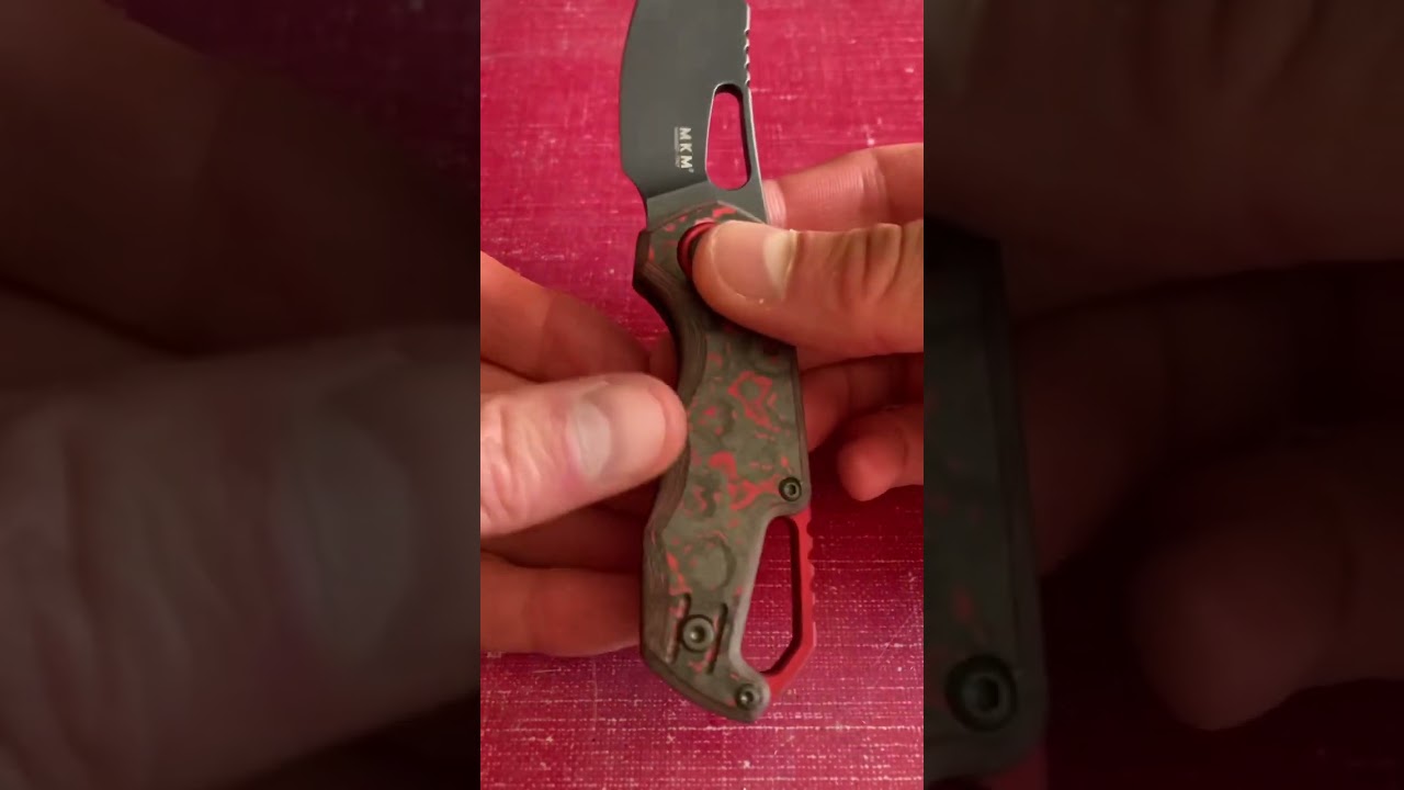 Red Devil 😈 mkm Isonzo Lava knife 🔪