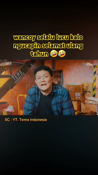 wancoy selalu lucu kalo ngucapin selamat ulang tahun 🤣🤣 #shorts #cokipardede #wanco #temaindonesia