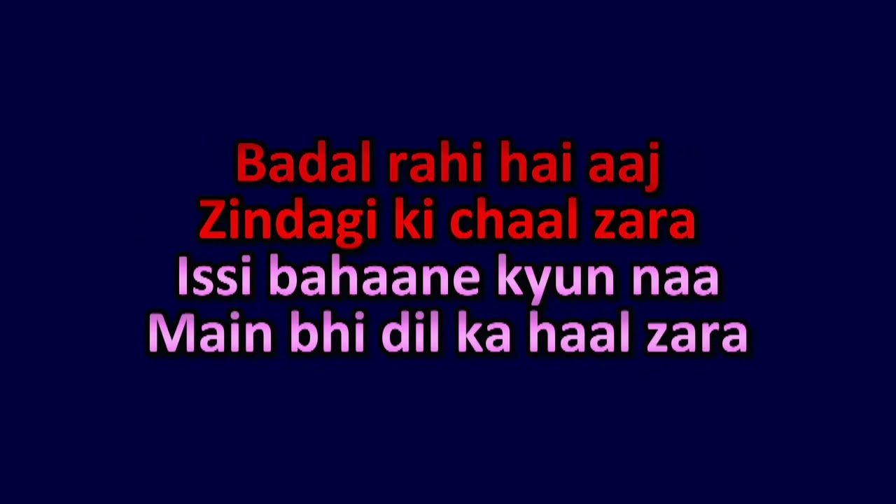 Sawaar Loon_ Video Karaoke With Scrolling Lyrics