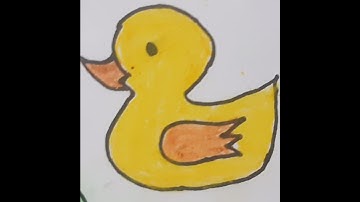 🦆❣️ easy duck drawing ideas 🦆❣️#manhascolourandtimepass #drawing #art
