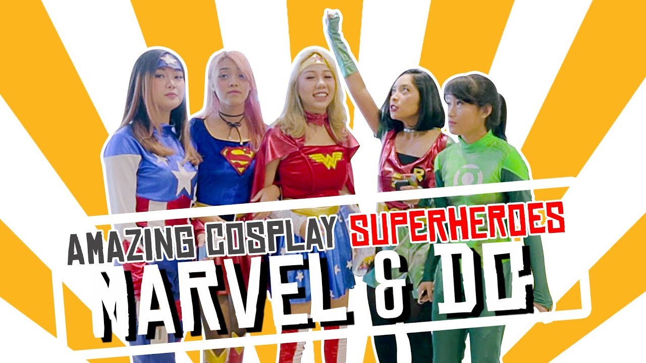 Amazing Cosplay SuperHeroes! Marvel Vs DC