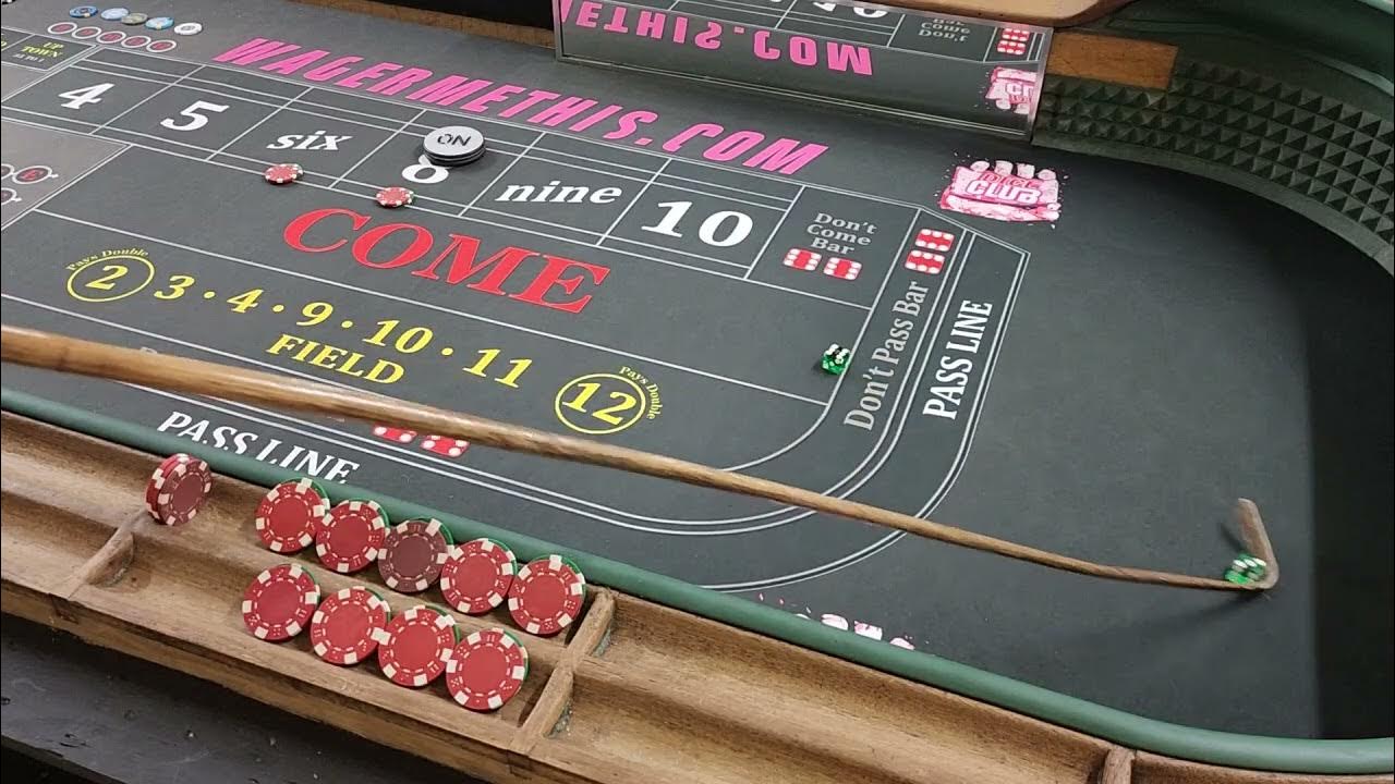CRAPS! 300 low Roller play! at a 25 table! YouTube