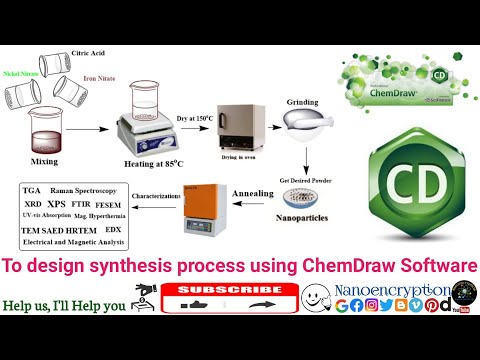 How to design schematics synthesis process or structure using ChemDraw Software