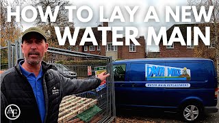HOW TO LAY A NEW WATER MAIN | Build with A&E