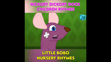 Hickory Dickory Dock - Children Nursery Rhymes | FlickBox Kids Songs #shorts