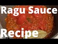 Italian Ragu Sauce Recipe