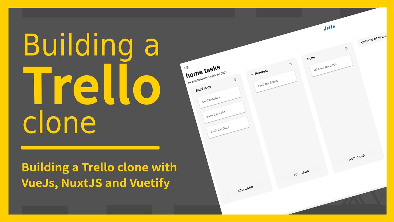 Building a Trello clone with VueJS, Nuxtjs and Vuetify