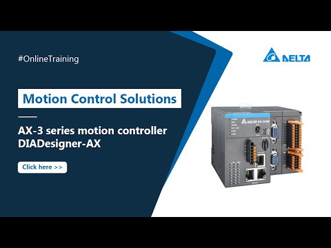 Motion Control Solutions | Online Basic Training (DIADesigner-AX)