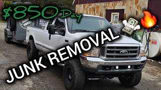 Great Day For My Small Junk Removal Business! | Day In The Life kind of video | Networking Is Key!!!