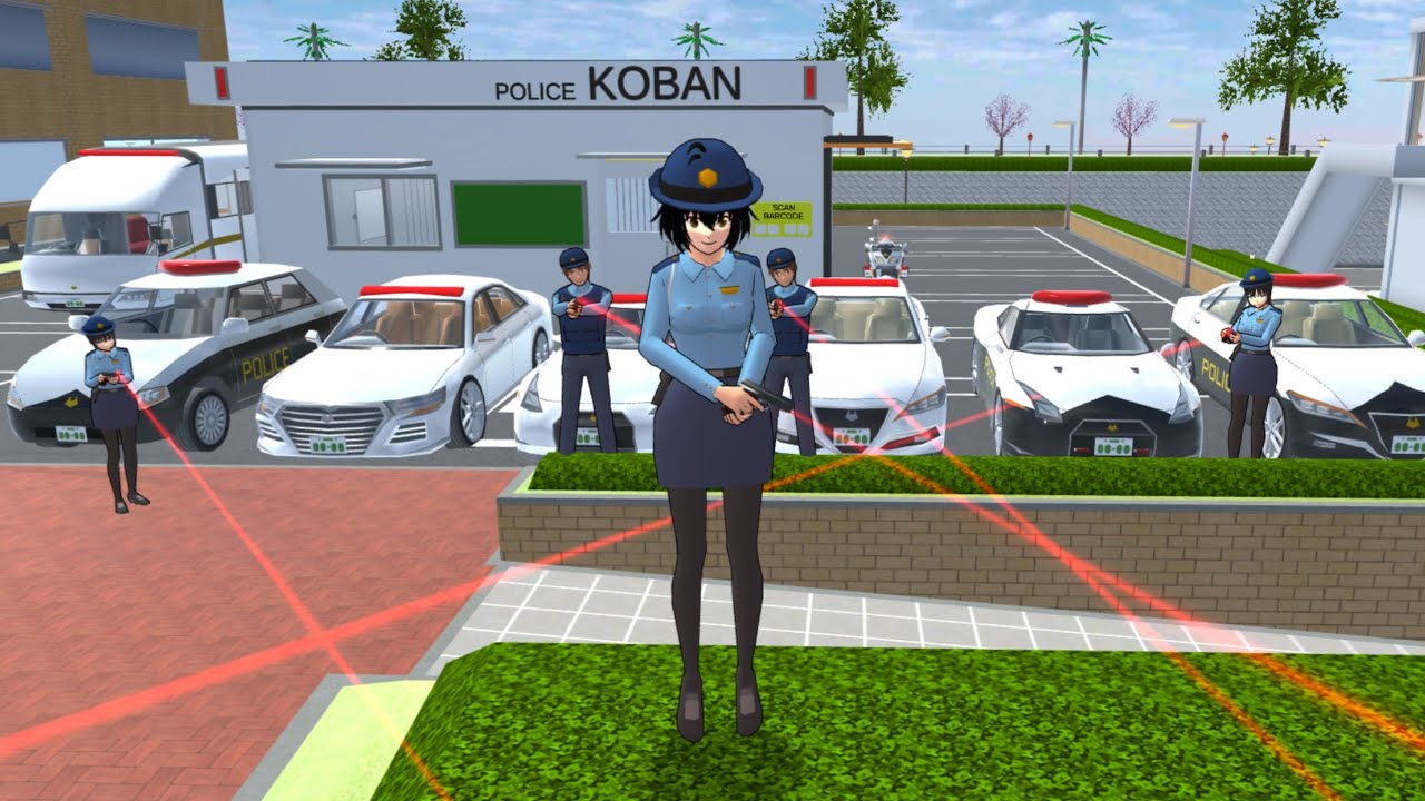 Collection all of police cars 🚓🚔 at Police Station SAKURA School Simulator