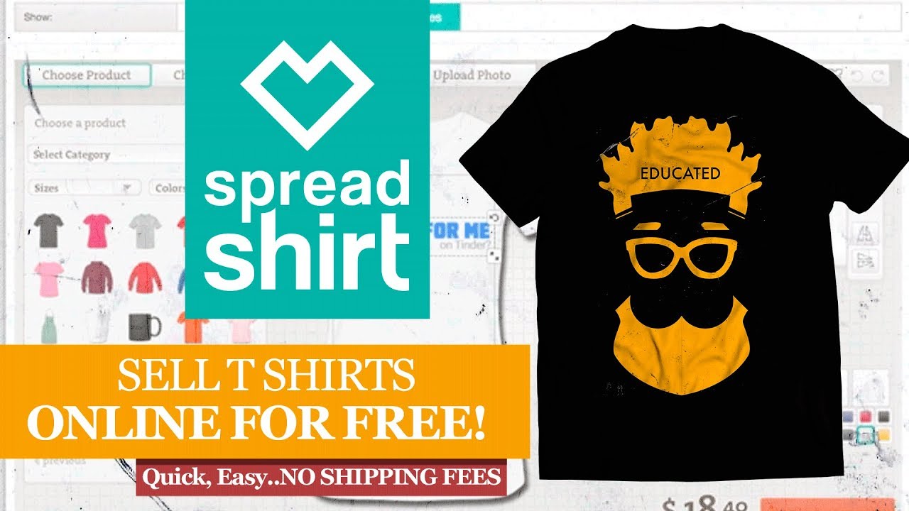 Spreadshirt How To DESIGN And SELL Your T Shirt Online FREE YouTube