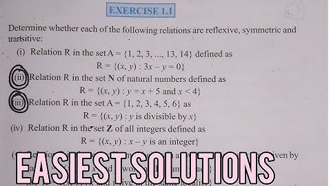 12th (NCERT) MATHEMATICS- RELATIONS AND FUNCTIONS | EXERCISE-1.1 INTRO. | GENIUS LEARNING (HINDI)