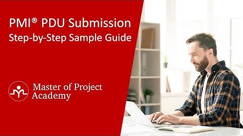 PMI PDU Submission for PMP Renewal - Step-by-Step Sample Submission
