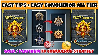 Gold/Platinum To Conqueror in Just 5 Day | TPP or FPP | Best Map For New Season Rank-Push ✅