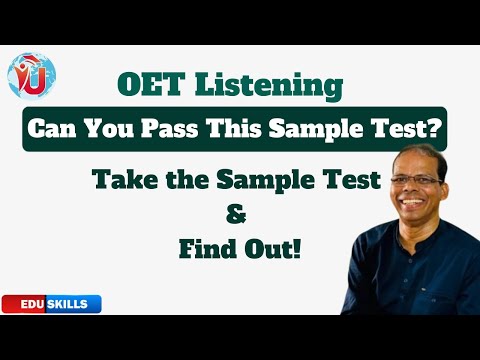 Edu Skills OET: Listening Sample Test (42 Questions) - Boost Your Score : OET Listening Made Easy