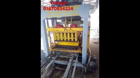 Qt4-25 automatic block machine full production line video