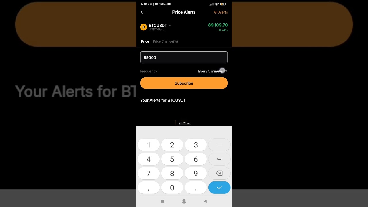 How to Set Price Alerts on Bybit Mobile App (How to Add Notifications  Alerts in Bybit App)