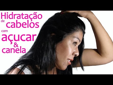 Hidratação de cabelos com açúcar e canela